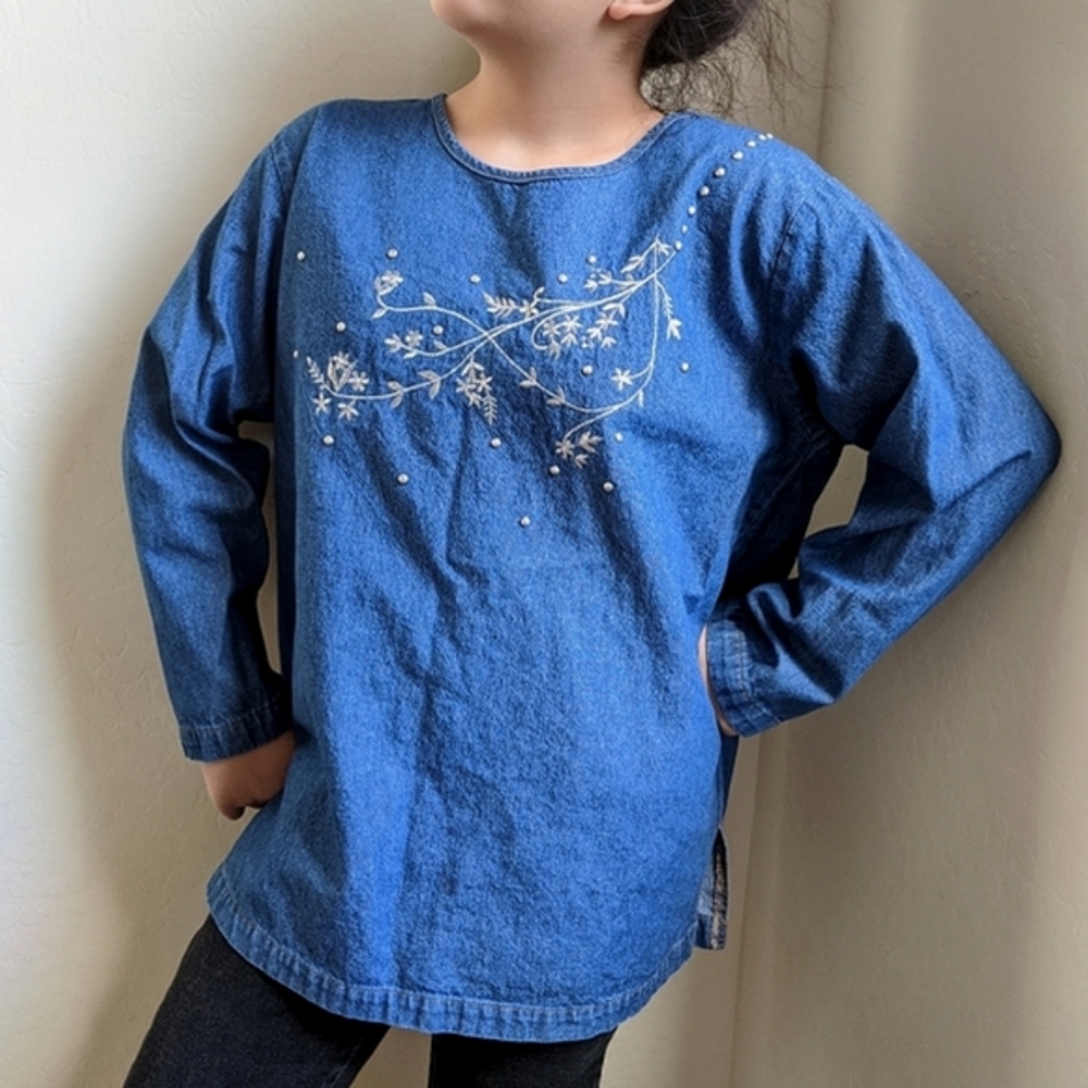 Vintage Long Sleeve Denim Shirt